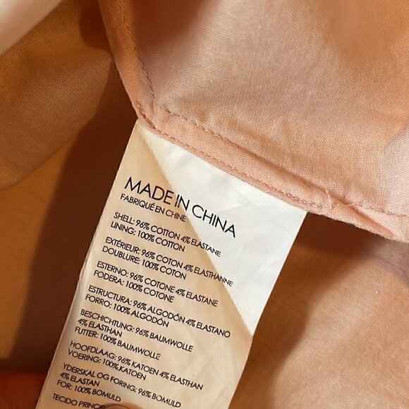 𝅺🤍 Club Monaco Skirt Women 00 Vidorus Scalloped Cotton Tie Pink Soft-Girl…​ - Picture 6 of 6